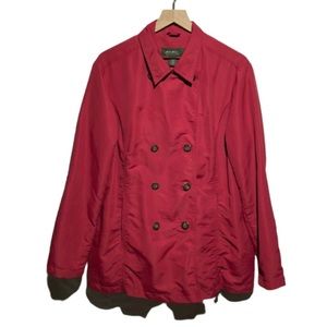 Eddie Bauer ladies XL red nylon peacoat.